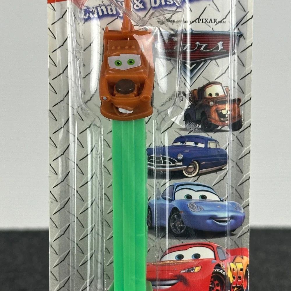Disney Pixar Cars PEZ Dispensers Lightning McQueen & Mater Set New with Candy